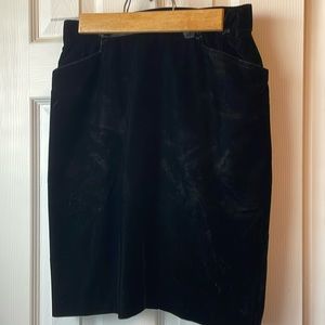 Hermes Black velvet mini